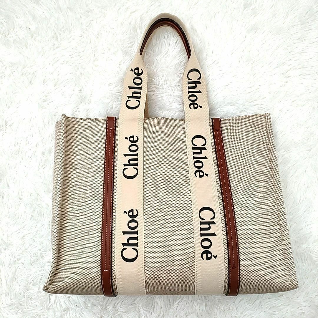 美品】Chloe クロエ トートバッグ woody ラージ A4収納可 tic-guinee.net