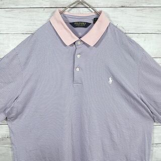 ポロゴルフ(Polo Golf)の25q POLO GOLF 半袖ポロシャツ ボーダー柄 ポニー刺繍(ポロシャツ)
