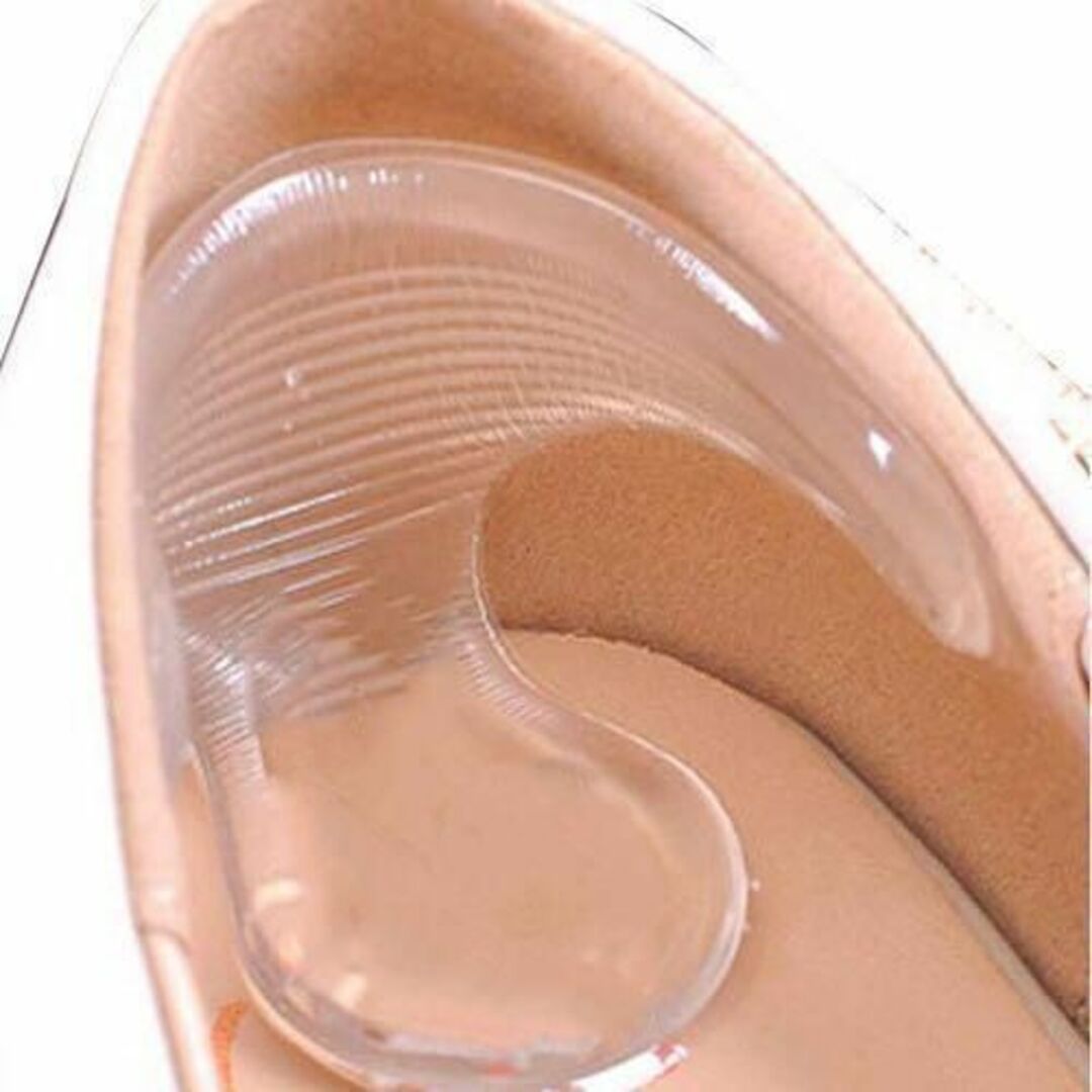 靴擦れ防止 シリコンソール ヒール パンプス パカパカ 踵クッション 衝撃吸収 レディースの靴/シューズ(ハイヒール/パンプス)の商品写真