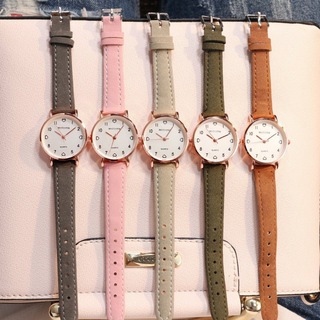 シンプル可愛い小さめレディス腕時計 スウェード風ベルト 5色 プチプラ(腕時計)