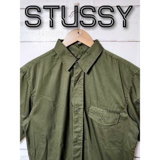 ステューシー(STUSSY)の《希少》STUSSY ステューシー 半袖シャツ ボタンシャツ ブラウン L(シャツ)