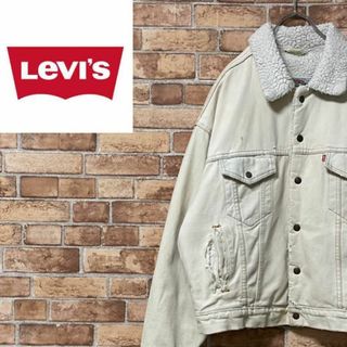 リーバイス(Levi's)のリーバイス　裏ボア　デニムジャケット　Gジャン　肉厚　スナップボタン　M(Gジャン/デニムジャケット)