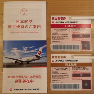 ジャル(ニホンコウクウ)(JAL(日本航空))のJAL株主優待券2枚　と冊子(航空券)