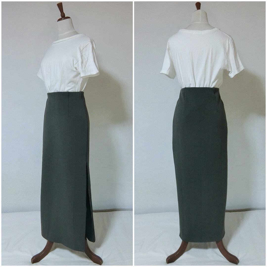 Loungedress - 未使用タグ付き Lounge dress 炭灰色 ポンチZIPタイト