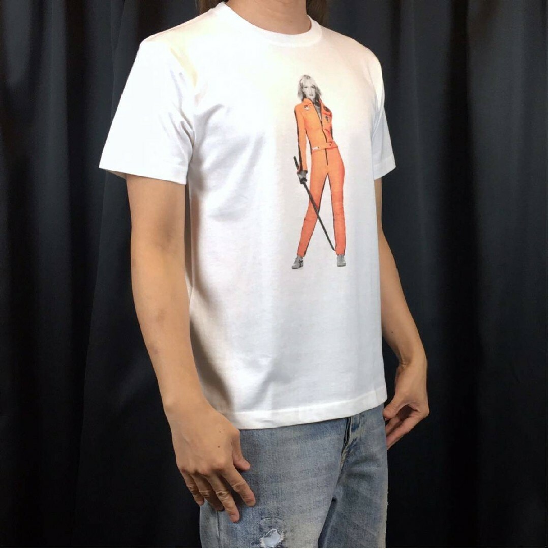 新品 Kill Bill ブライド ユマサーマン タランティーノ 映画 Tシャツ メンズのトップス(Tシャツ/カットソー(半袖/袖なし))の商品写真