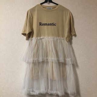 ブラウニー(BROWNY)の【BROWNY】半袖Tシャツワンピース(ミニワンピース)