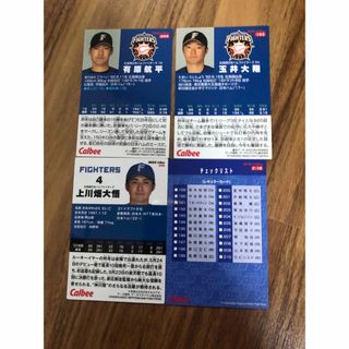 ホッカイドウニホンハムファイターズ(北海道日本ハムファイターズ)のプロ野球チップスカード　日本ハムファイターズ(スポーツ選手)