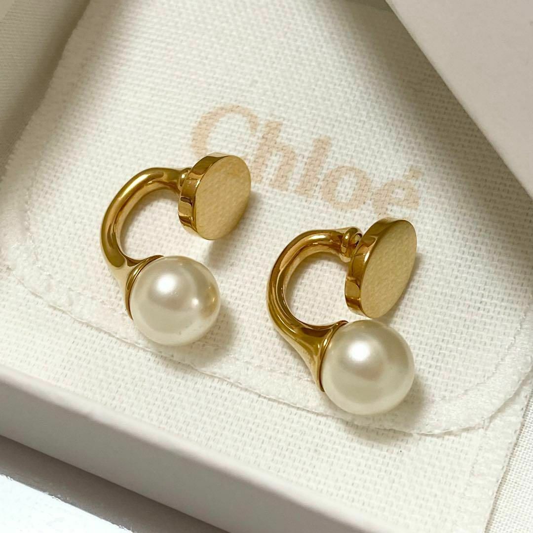 Chloe クロエ パール ピアス-