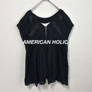 アメリカンホリック(AMERICAN HOLIC)のAMERICAN HOLIC ◆ノースリーブレースブラウス(シャツ/ブラウス(半袖/袖なし))