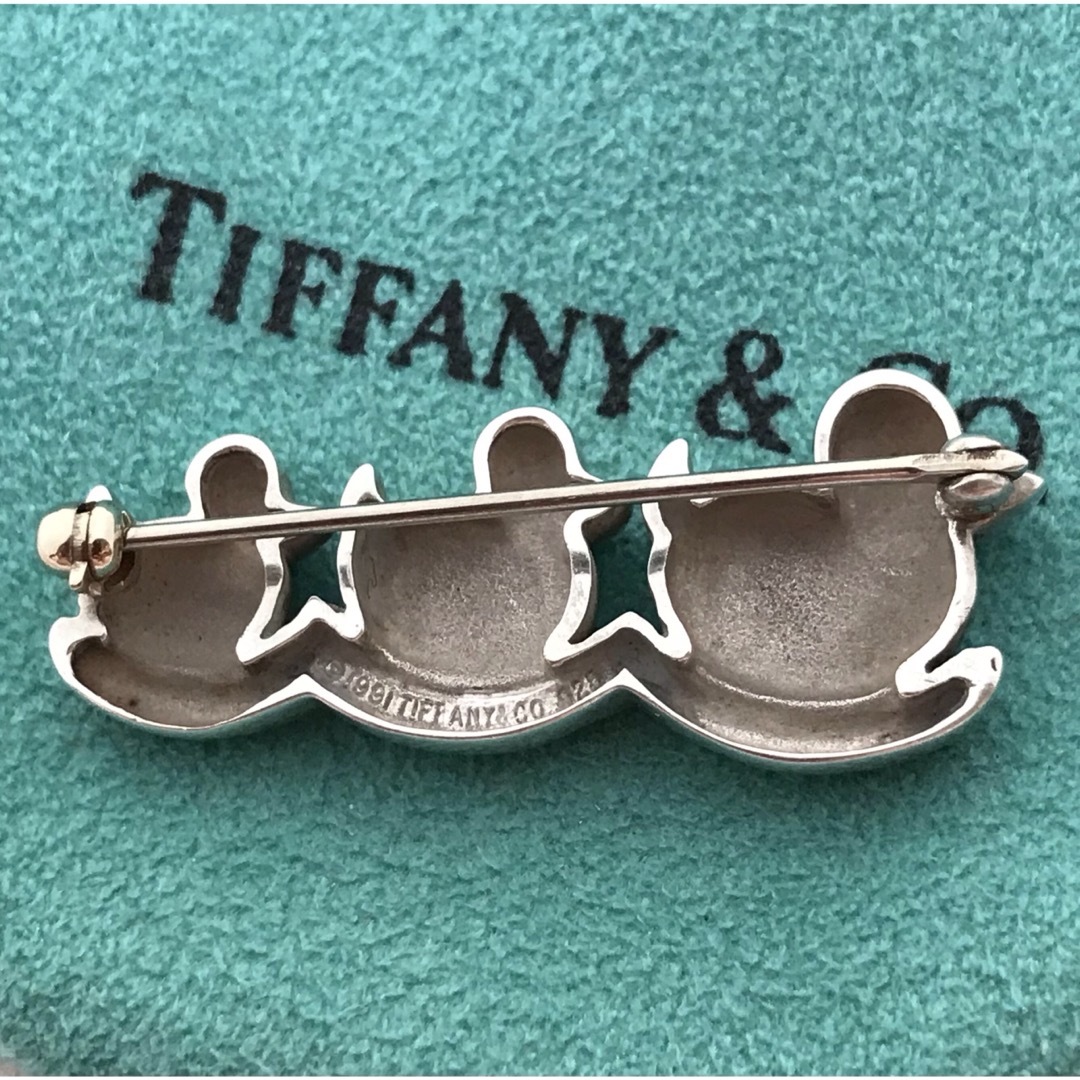 Tiffany 3匹アヒルモ ブローチ希少 1