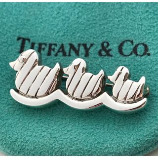 ティファニー(Tiffany & Co.)のTiffany 3匹アヒルモ ブローチ希少(ブローチ/コサージュ)