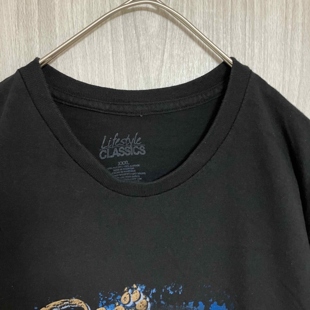 Z804アニマル半袖Tシャツビッグプリントウルフ動物系オーバーサイズ メンズのトップス(Tシャツ/カットソー(半袖/袖なし))の商品写真