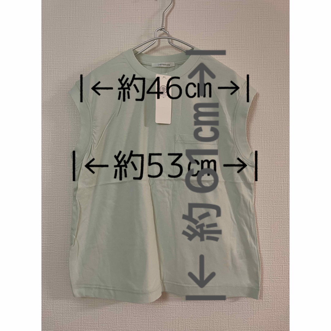 Lugnoncure(ルノンキュール)のルノンキュール　ノースリTシャツ　新品 レディースのトップス(Tシャツ(半袖/袖なし))の商品写真