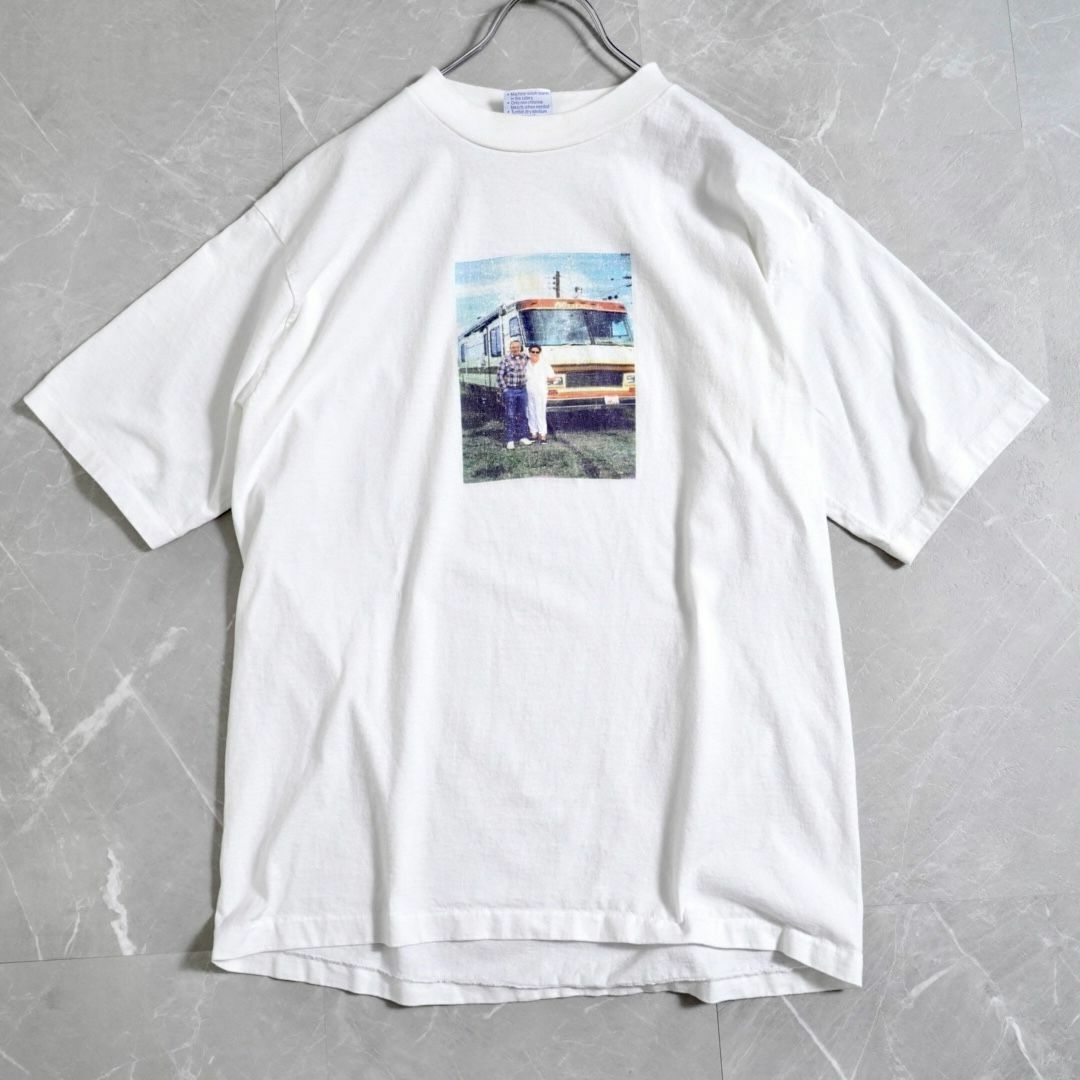90s Tシャツ　ビンテージ　USA製　白　フォトTシャツ