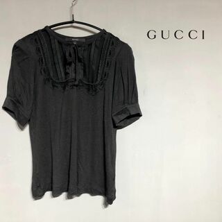 グッチ(Gucci)のGUCCI グッチ カットソー ブラック(Tシャツ(半袖/袖なし))