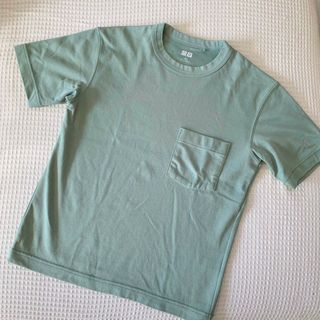 ユニクロ 子供 Tシャツ/カットソー(男の子)（グリーン・カーキ/緑色系