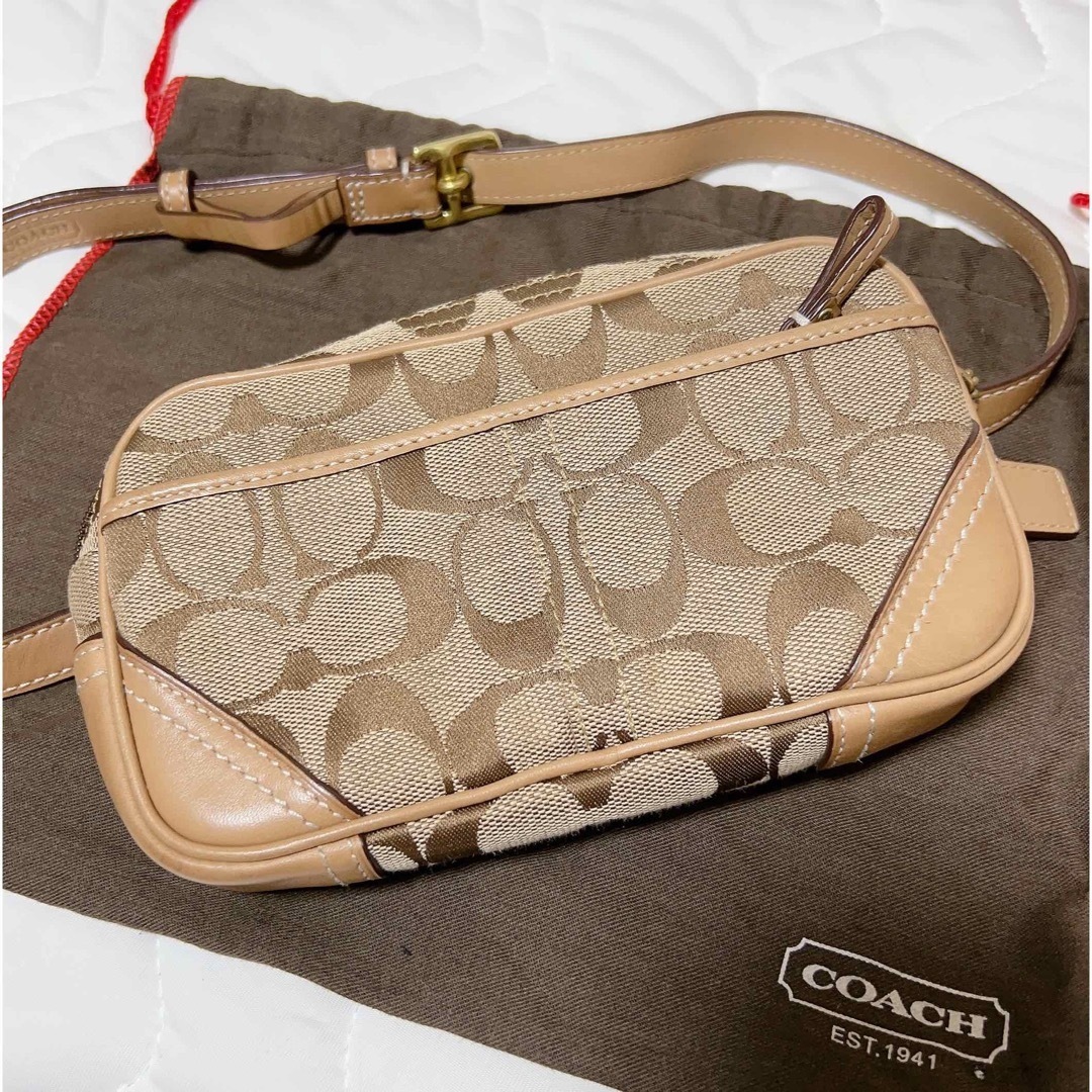 coach★コーチ新品　ウエストポーチ ウエストバッグ メンズ シグネチャーユーティリティーベルトバッグ