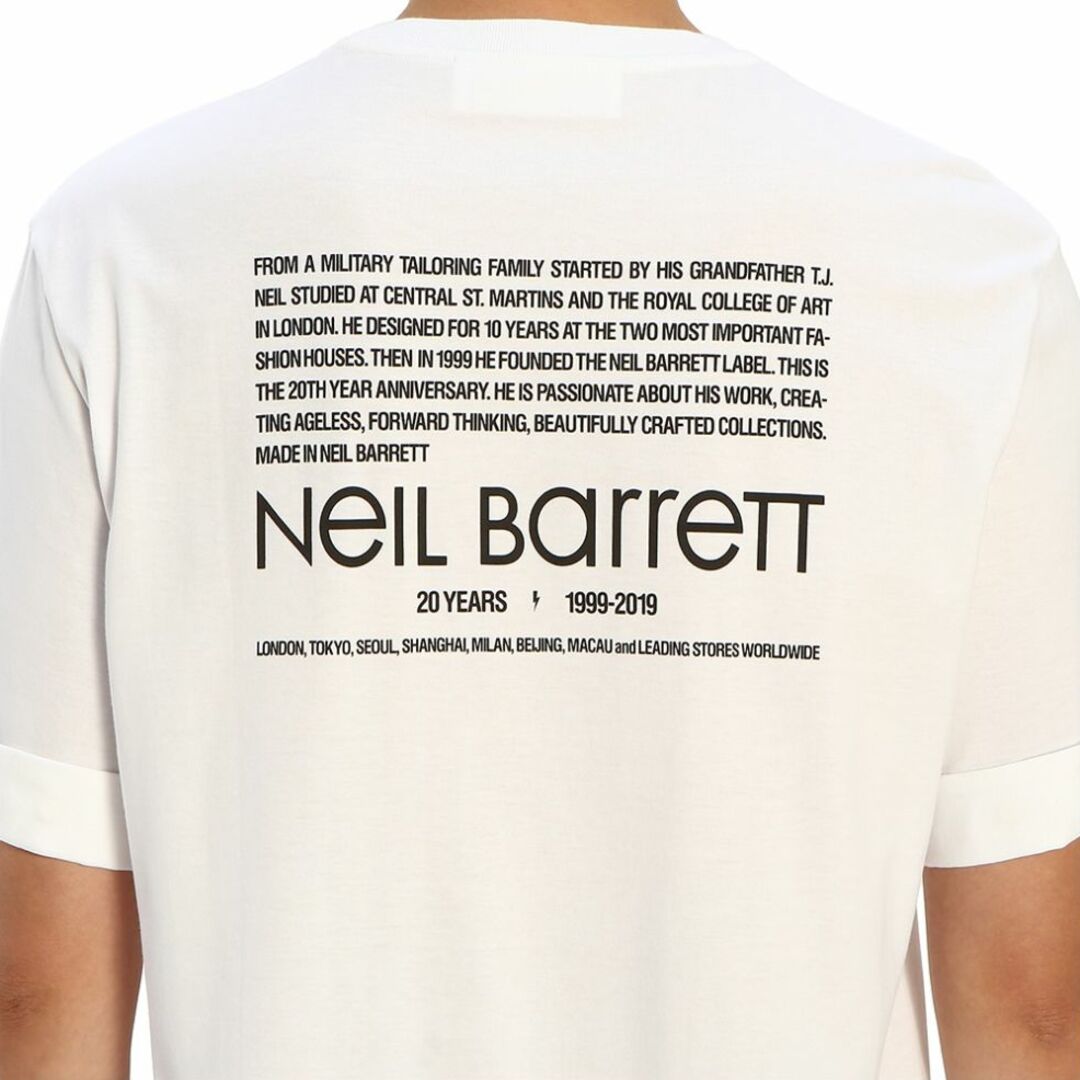 NEIL BARRETT(ニールバレット)の中古NEILBARRETT異素材切替袖変形オーバーサイズＴシャツ メンズのトップス(Tシャツ/カットソー(半袖/袖なし))の商品写真