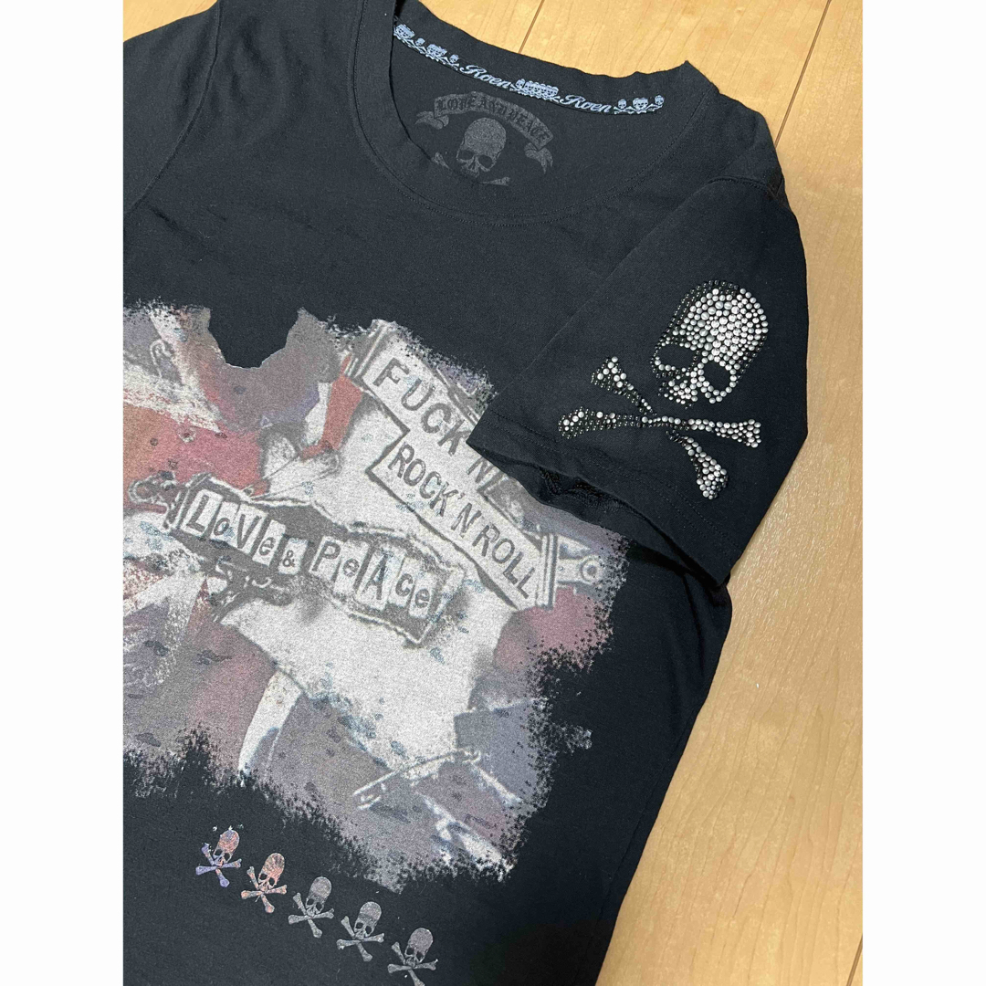 Roen(ロエン)のRoenクラッシュユニオンジャックT mastermitnd kiryuyrik メンズのトップス(Tシャツ/カットソー(半袖/袖なし))の商品写真