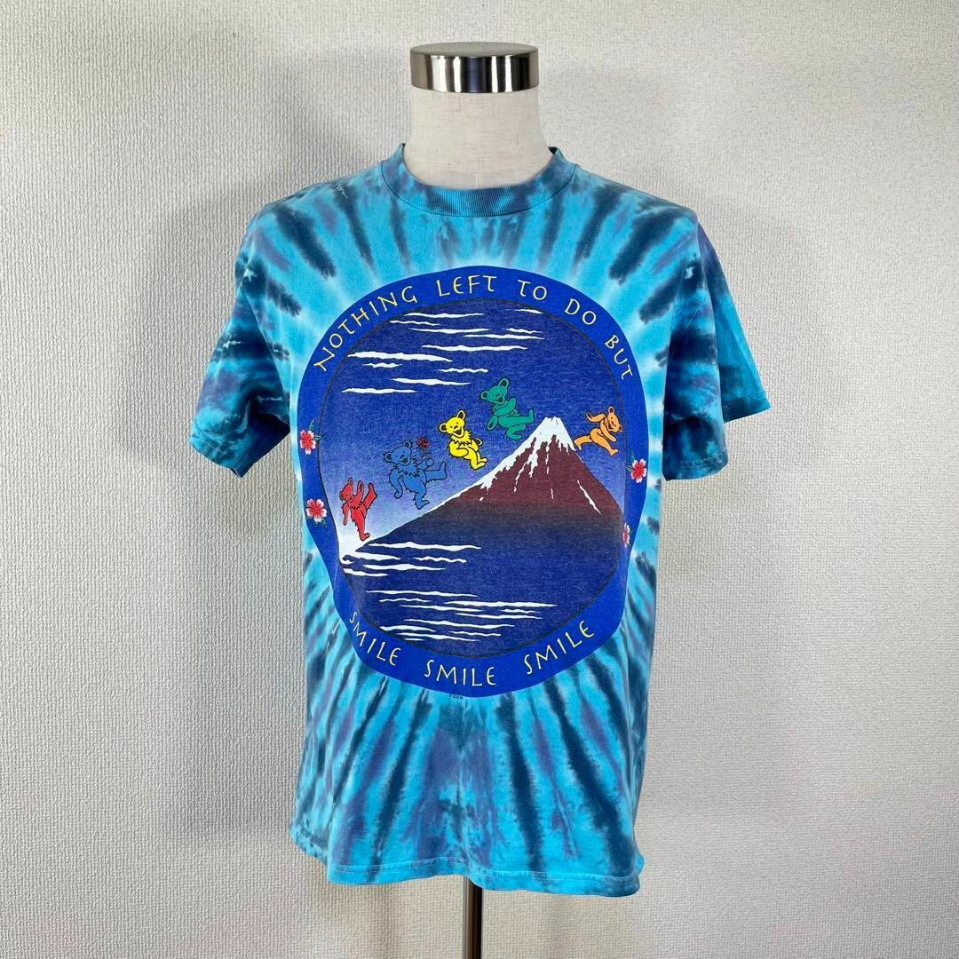 【90s・公式】グレイトフルデッド　Tシャツ　タイダイ染め　富士山　デッドベアー メンズのトップス(Tシャツ/カットソー(半袖/袖なし))の商品写真