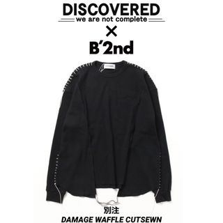 ディスカバード(DISCOVERED)のDISCOVERED 別注DAMAGE WAFFLE CUTSEWN(Tシャツ/カットソー(七分/長袖))