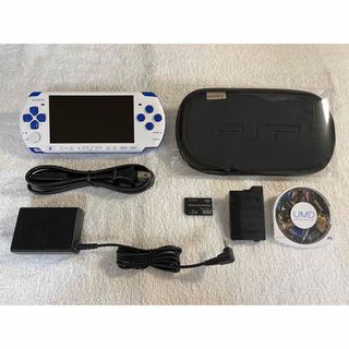 プレイステーションポータブル(PlayStation Portable)の☆レアカラー☆ PSP-3000 (PSPJ-30018) ホワイト/ブルー(携帯用ゲーム機本体)