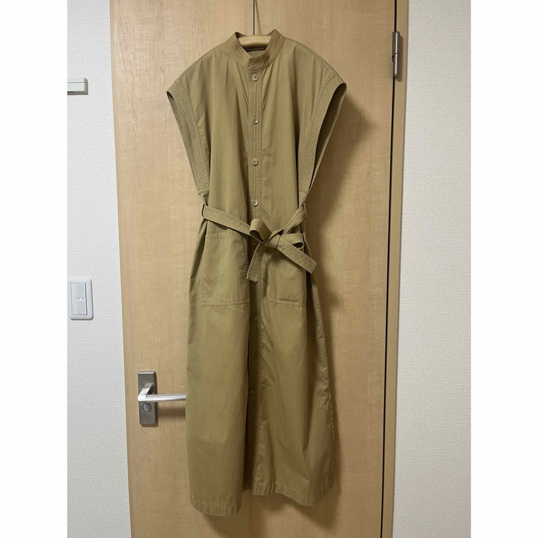 AURALEE WASHED CAVALRY TWILL ONE-PIECE 0