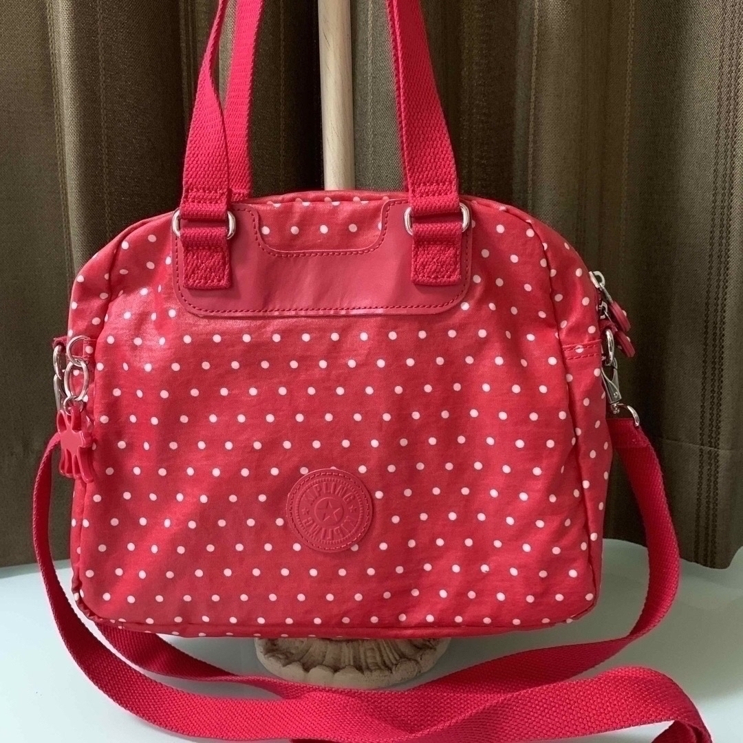 kipling(キプリング)の★専用★キプリングショルダーバッグレッドドッド柄 レディースのバッグ(ショルダーバッグ)の商品写真