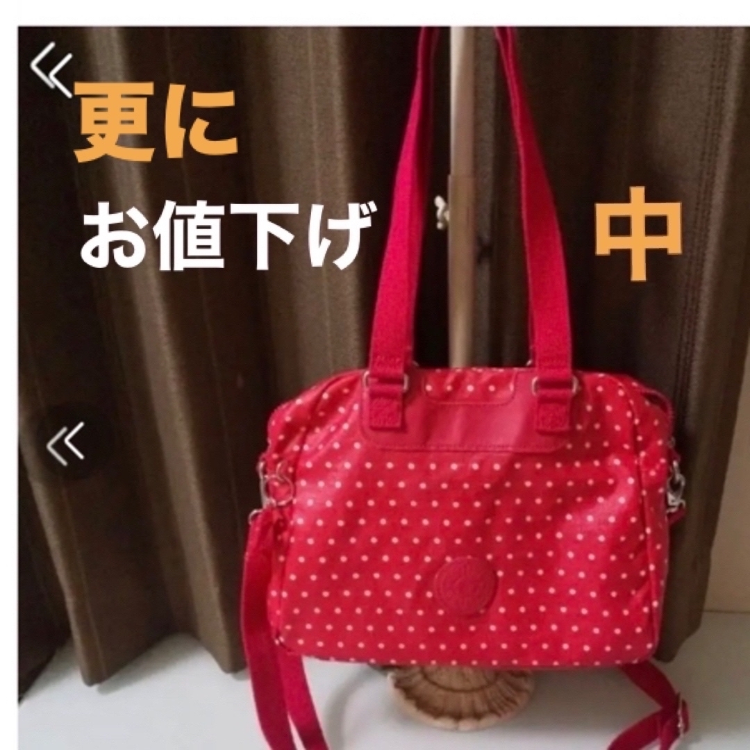 kipling(キプリング)の★専用★キプリングショルダーバッグレッドドッド柄 レディースのバッグ(ショルダーバッグ)の商品写真