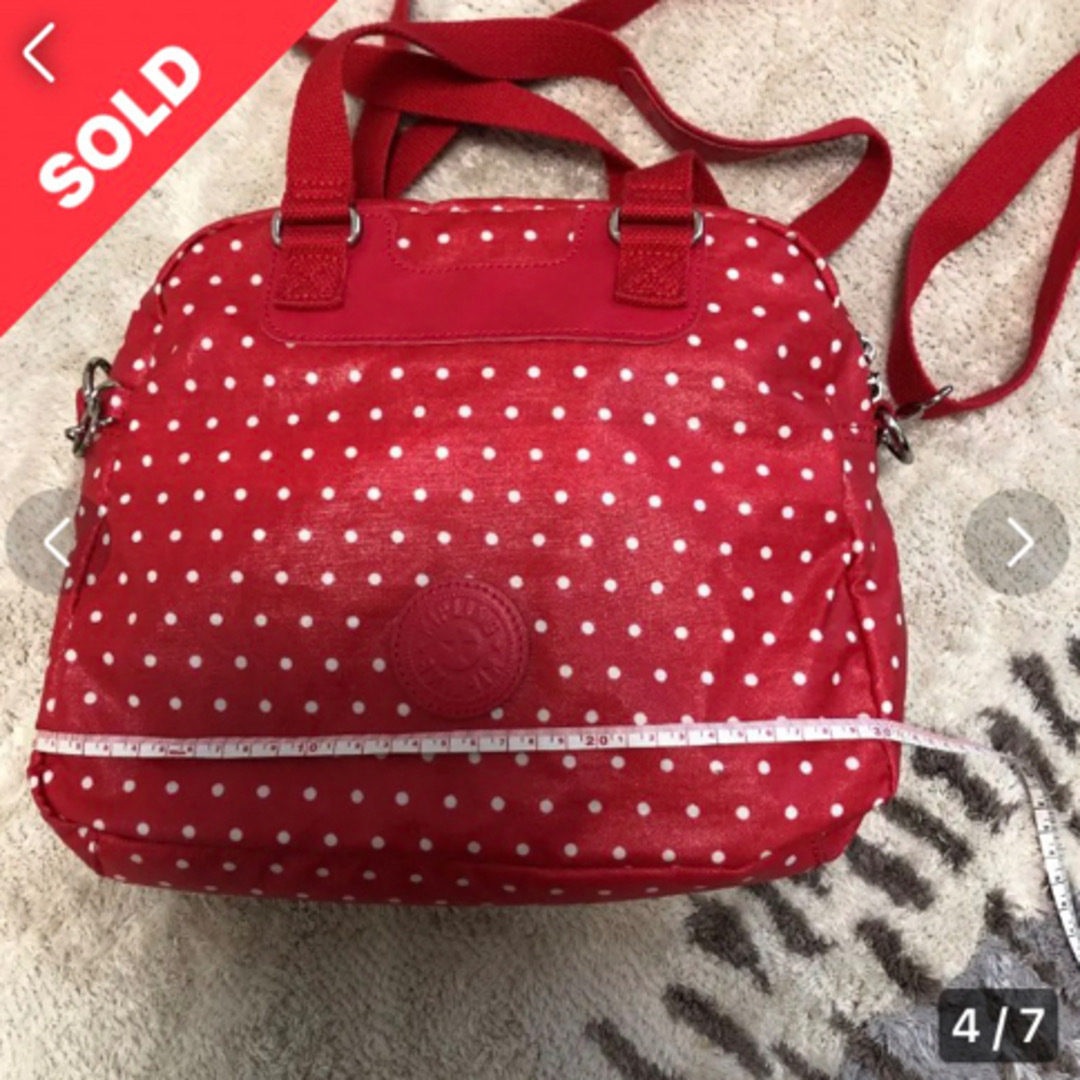 kipling(キプリング)の★専用★キプリングショルダーバッグレッドドッド柄 レディースのバッグ(ショルダーバッグ)の商品写真