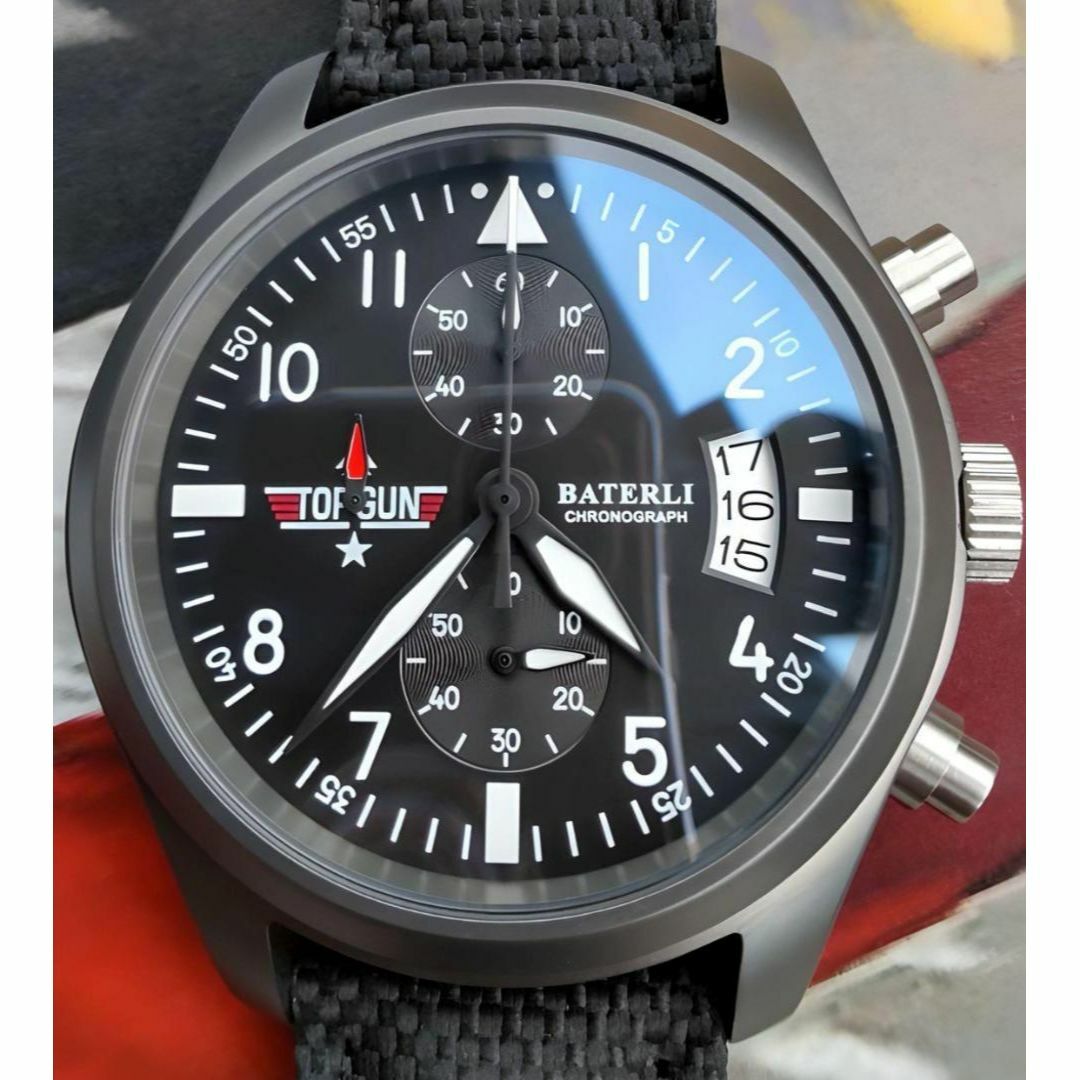 トップガン 彡TOP GUN 彡ウォッチ パイロットウォッチ ダークグレー