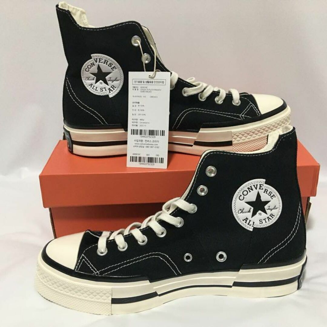 CONVERSE CT70 PLUS BLACK HI CUT ブラック-