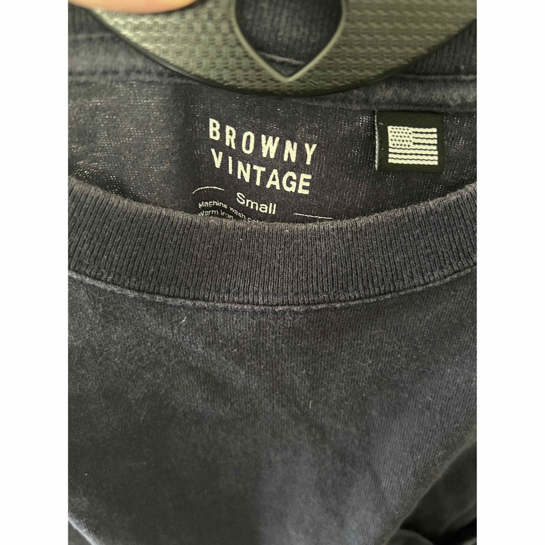 WEGO(ウィゴー)のwego ブラウニー BROWNY オーバーサイズ Tシャツ ネイビー メンズのトップス(Tシャツ/カットソー(半袖/袖なし))の商品写真