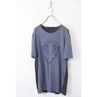 グッチ(Gucci)の美品！グッチ Tシャツ ヴィンテージ加工 ナイト フロッキープリント バイカラー(Tシャツ/カットソー(半袖/袖なし))