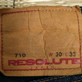 RESOLUTE - 【極美品】RESOLUTE/リゾルト 710 W30 Ｌ33 フルレングスの