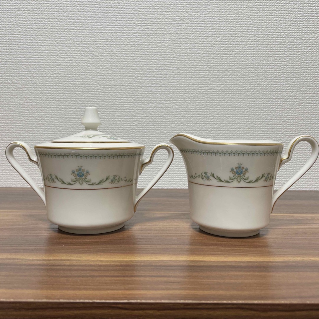 Noritake(ノリタケ)の廃盤 ノリタケ アイボリーチャイナ シュガーポット クリーマー インテリア/住まい/日用品のキッチン/食器(食器)の商品写真