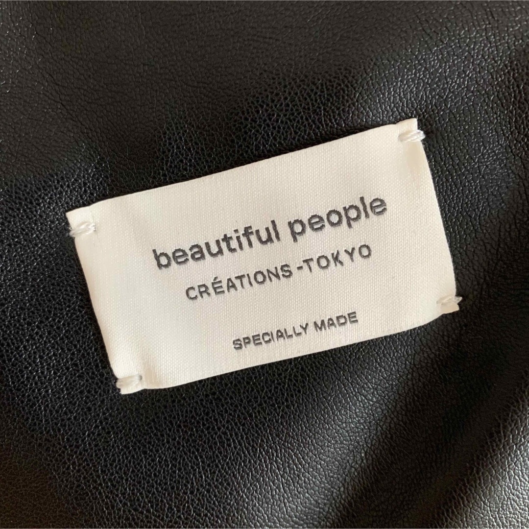 Beautiful People 2WAYレザー巾着バッグ 5