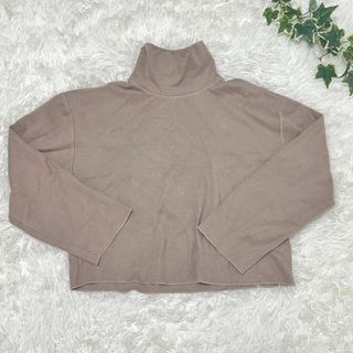 ザラ(ZARA)のZARA ザラ タートルネック セーター 丈短め ベージ【M】(ニット/セーター)