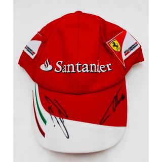 フェラーリ(Ferrari)の新品未使用　スクーデリアフェラーリF1 チームキャップ　直筆サイン(その他)