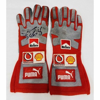 フェラーリ(Ferrari)の実使用グローブ　F1ワールドチャンピオン　ミハエルシューマッハ直筆サイン(その他)