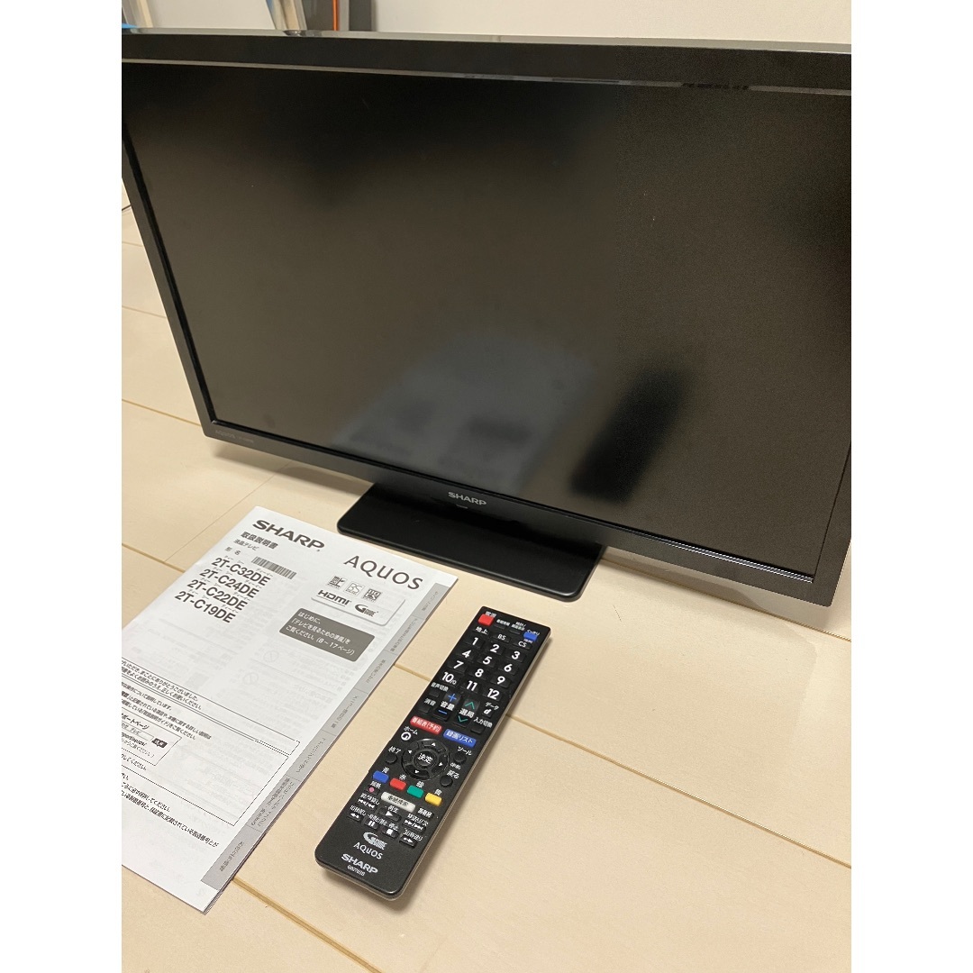 SHARP - SHARP AQUOS 2T-C22DE-B 22v型フルHD液晶テレビの通販 by moogerfooger's shop