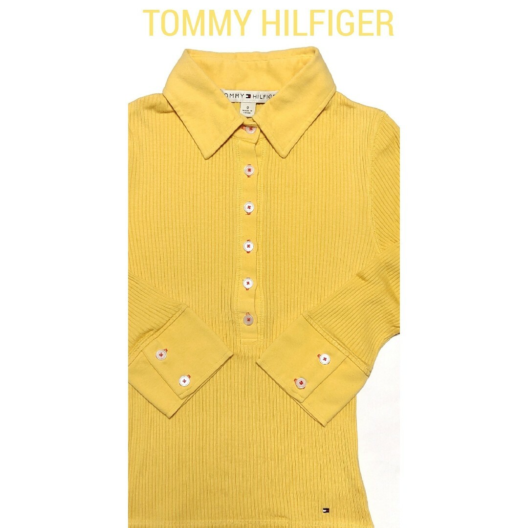 TOMMY HILFIGER(トミーヒルフィガー)の【美品】TOMMY HILFIGER(トミーヒルフィガー)長袖ポロシャツ XS レディースのトップス(ポロシャツ)の商品写真