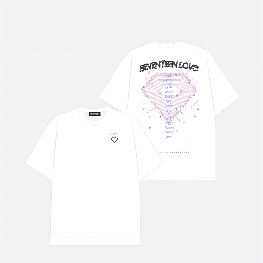 【Lサイズ】SEVENTEEN FANMEETING LOVE Tシャツ 白