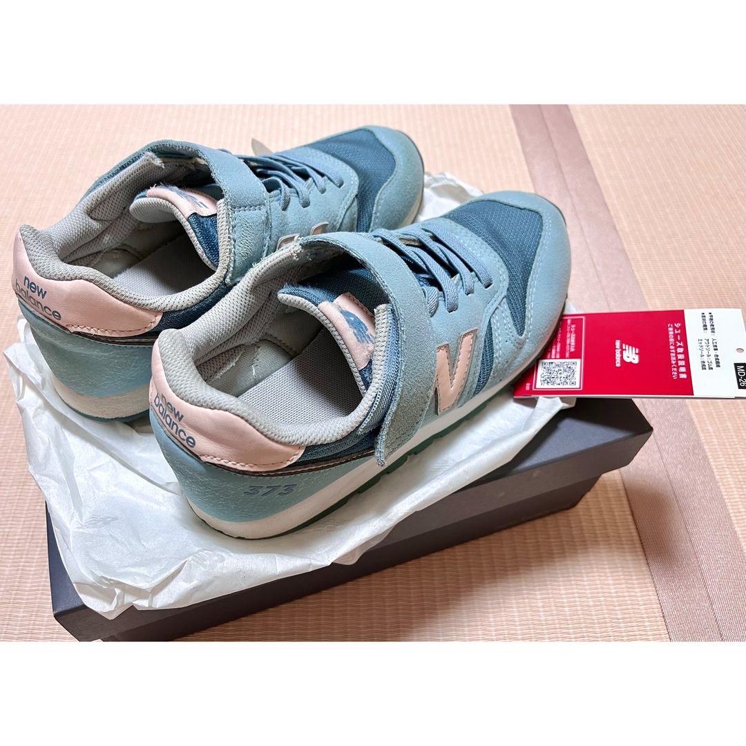 New Balance(ニューバランス)の⭐︎専用⭐︎ニューバランス YV373 キッズスニーカー サックスブルー キッズ/ベビー/マタニティのキッズ靴/シューズ(15cm~)(スニーカー)の商品写真