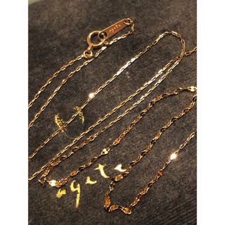 人気商品】アガット agate 10Kネックレス チェーン イエローゴールド