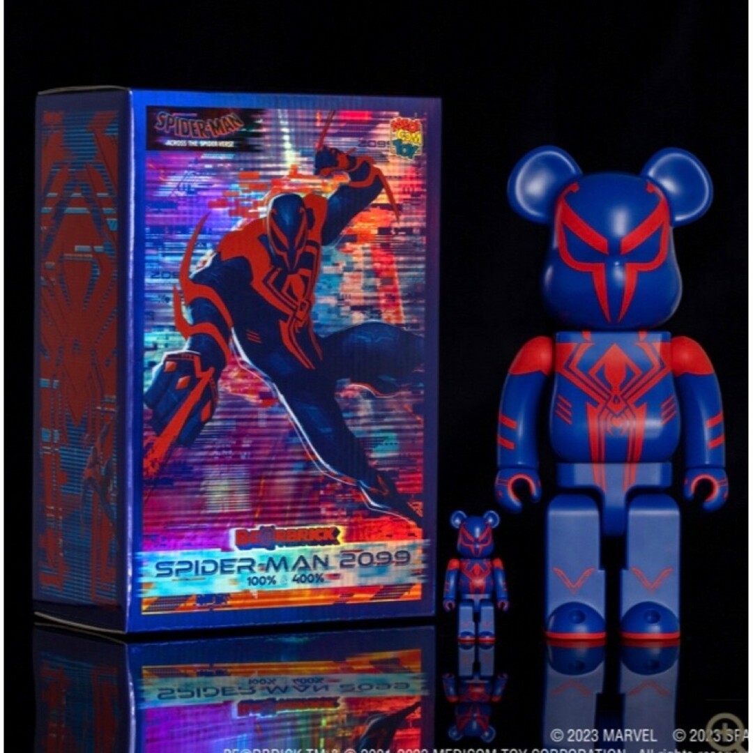 BE@RBRICK - BE@RBRICK SPIDER-MAN 2099 100% & 400%の通販 by