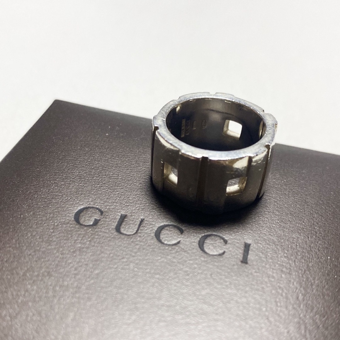 Gucci(グッチ)のGUCCI silver925 モダニストリング　ワイド メンズのアクセサリー(リング(指輪))の商品写真