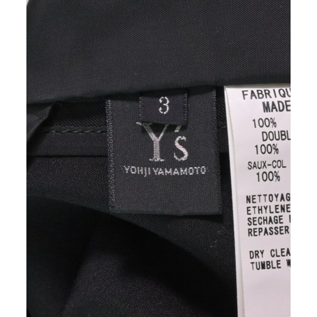 Yohji Yamamoto(ヨウジヤマモト)のYOHJI YAMAMOTO カジュアルジャケット 3(M位) 黒x白 【古着】【中古】 レディースのジャケット/アウター(テーラードジャケット)の商品写真