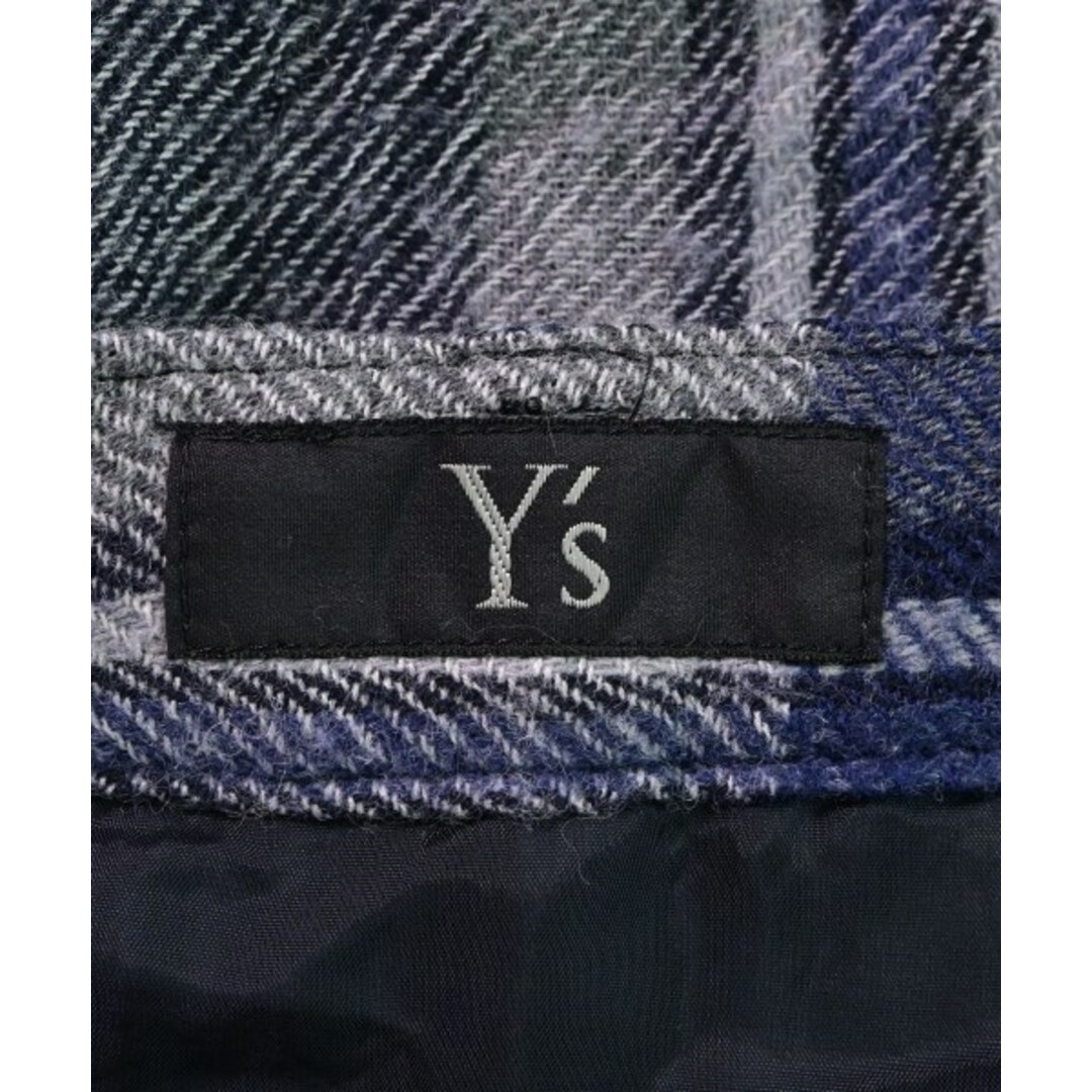 Y's ワイズ パンツ（その他） 1(XS位) グレーx紺x白(チェック)
