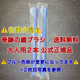 【数量限定！大人用2本 】奇跡の歯ブラシ 【送料無料】公式正規品 ブルー(歯ブラシ/デンタルフロス)